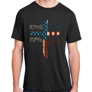 Usa Flag Religious Quote 4th Of July Christian Faith Adult ChromaSoft Performance T-Shirt