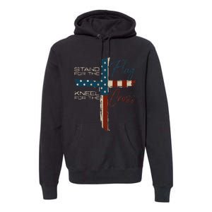 Usa Flag Religious Quote 4th Of July Christian Faith Premium Hoodie