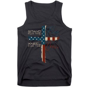 Usa Flag Religious Quote 4th Of July Christian Faith Tank Top