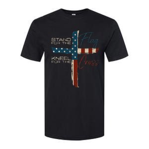 Usa Flag Religious Quote 4th Of July Christian Faith Softstyle CVC T-Shirt