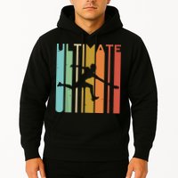 Ultimate Frisbee Retro Player Flying Disc Throwing Hoodie