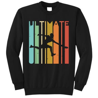 Ultimate Frisbee Retro Player Flying Disc Throwing Sweatshirt