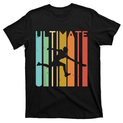 Ultimate Frisbee Retro Player Flying Disc Throwing T-Shirt