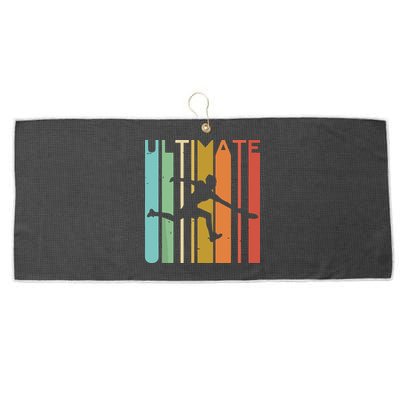 Ultimate Frisbee Retro Player Flying Disc Throwing Large Microfiber Waffle Golf Towel