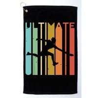 Ultimate Frisbee Retro Player Flying Disc Throwing Golf Towel