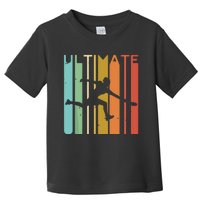 Ultimate Frisbee Retro Player Flying Disc Throwing Toddler T-Shirt