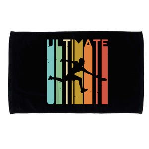 Ultimate Frisbee Retro Player Flying Disc Throwing Microfiber Hand Towel