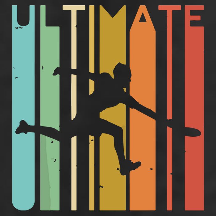 Ultimate Frisbee Retro Player Flying Disc Throwing Microfiber Hand Towel