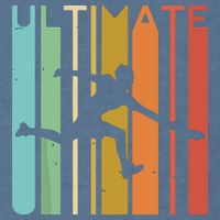Ultimate Frisbee Retro Player Flying Disc Throwing Garment-Dyed Sweatshirt