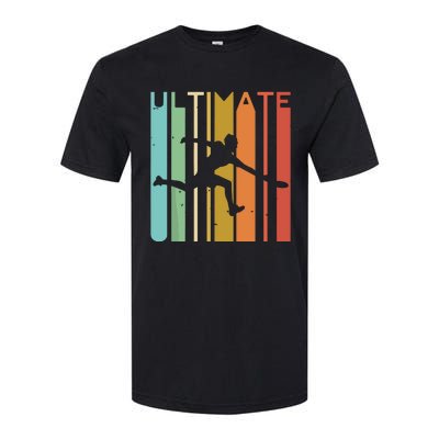 Ultimate Frisbee Retro Player Flying Disc Throwing Softstyle CVC T-Shirt