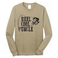 Uncle Fishing Reel Cool Uncle Funny Gift Long Sleeve Shirt