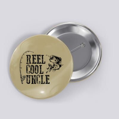 Uncle Fishing Reel Cool Uncle Funny Gift Button