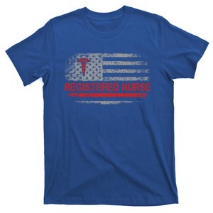 Us Flag Registered Nurse Student Design Nurse Nursing School Gift T-Shirt