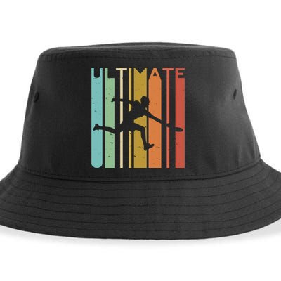 Ultimate Frisbee Retro Player Flying Disc College Cute Gift Sustainable Bucket Hat
