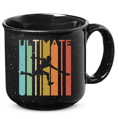 Ultimate Frisbee Retro Player Flying Disc College Cute Gift 15oz Campfire Ceramic Mug