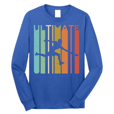 Ultimate Frisbee Retro Player Flying Disc College Cute Gift Long Sleeve Shirt