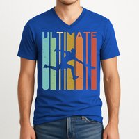 Ultimate Frisbee Retro Player Flying Disc College Cute Gift V-Neck T-Shirt