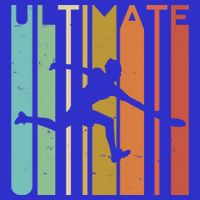 Ultimate Frisbee Retro Player Flying Disc College Cute Gift V-Neck T-Shirt