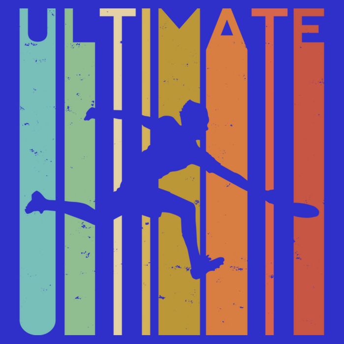Ultimate Frisbee Retro Player Flying Disc College Cute Gift V-Neck T-Shirt