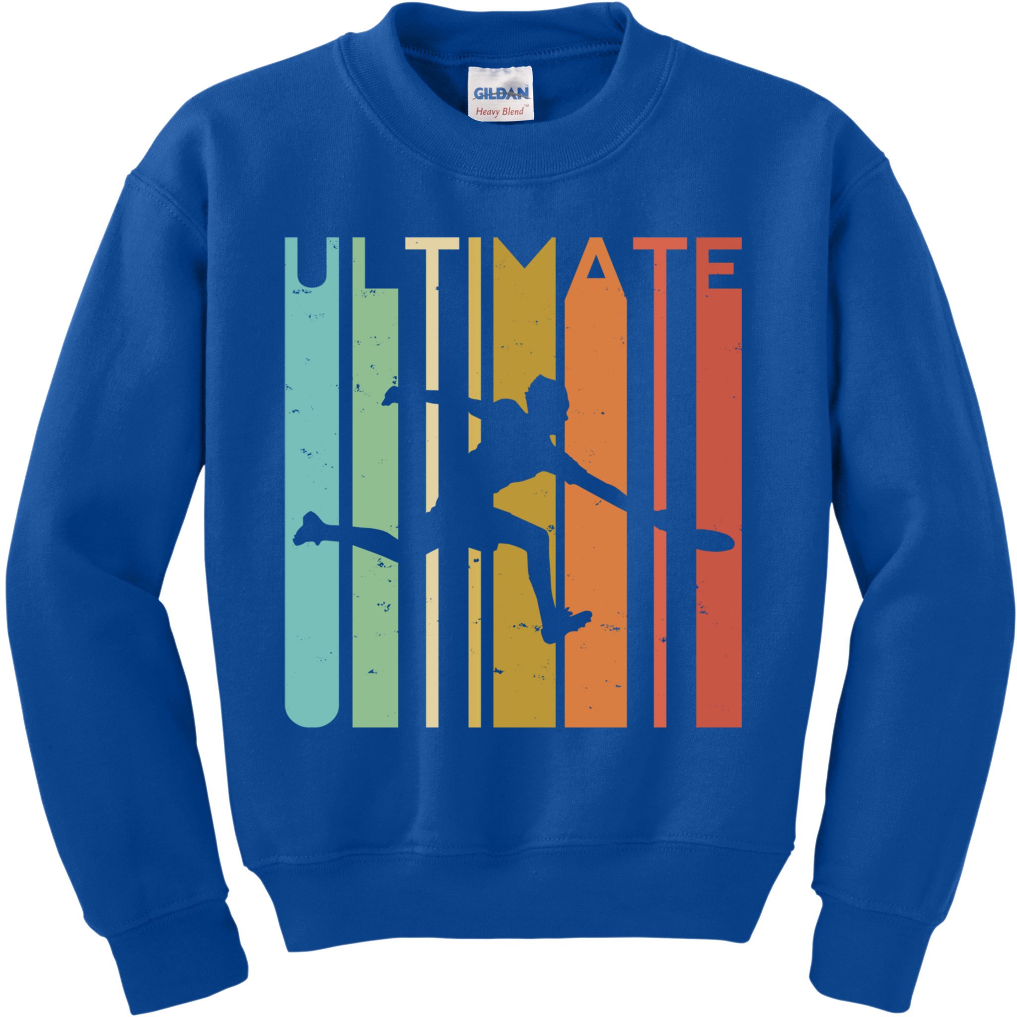 Ultimate Frisbee Retro Player Flying Disc College Cute Gift Kids Sweatshirt