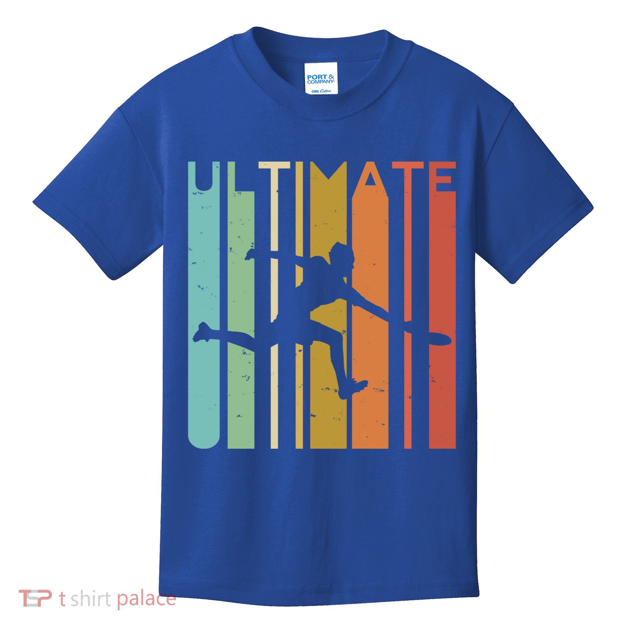 Ultimate Frisbee Retro Player Flying Disc College Cute Gift Kids T-Shirt