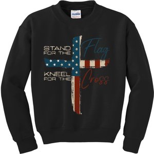 Usa Flag Religious Quote 4th Of July Christian Faith Kids Sweatshirt