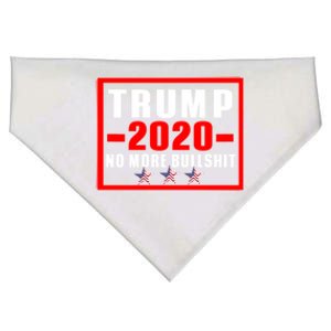 Usa Flag Stars Pro Trump Reelect 2020 No More Bullshit Gift USA-Made Doggie Bandana