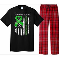 USA Flag Support Squad Scoliosis Awareness Pajama Set