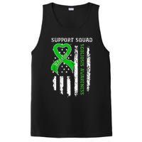 USA Flag Support Squad Scoliosis Awareness PosiCharge Competitor Tank