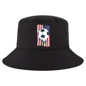 USA Flag Soccer Lover Cool Comfort Performance Bucket Hat