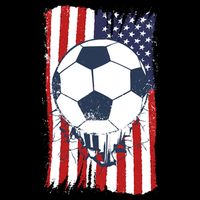 USA Flag Soccer Lover Cooling Performance Crew T-Shirt