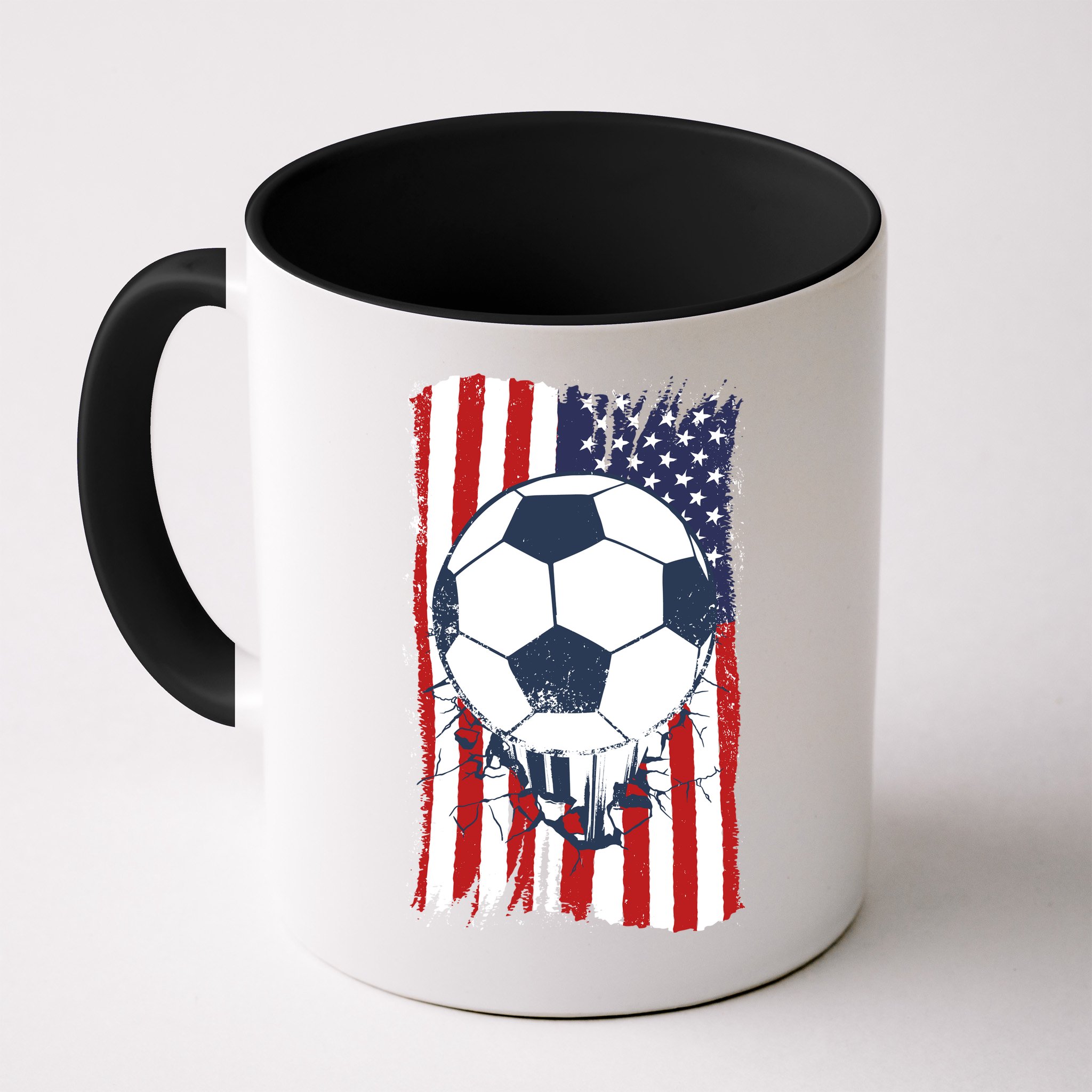 USA Flag Soccer Lover Mug