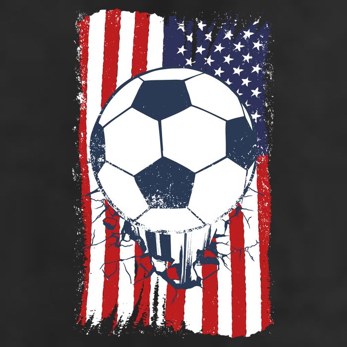 USA Flag Soccer Lover 11oz C Handle Ceramic Mug
