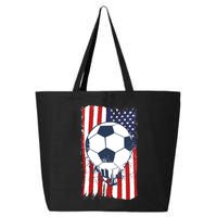 USA Flag Soccer Lover 25L Jumbo Tote