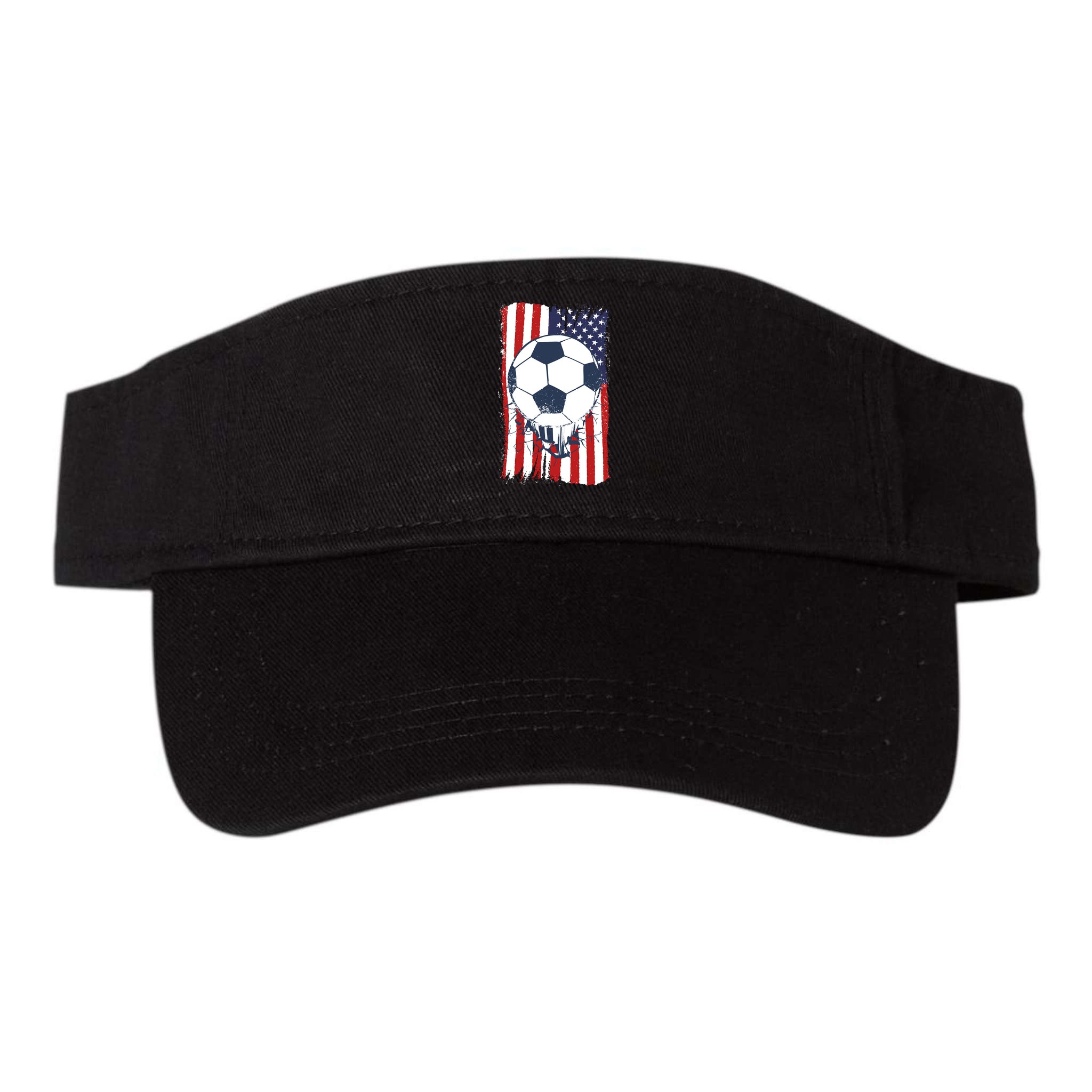 USA Flag Soccer Lover Visor