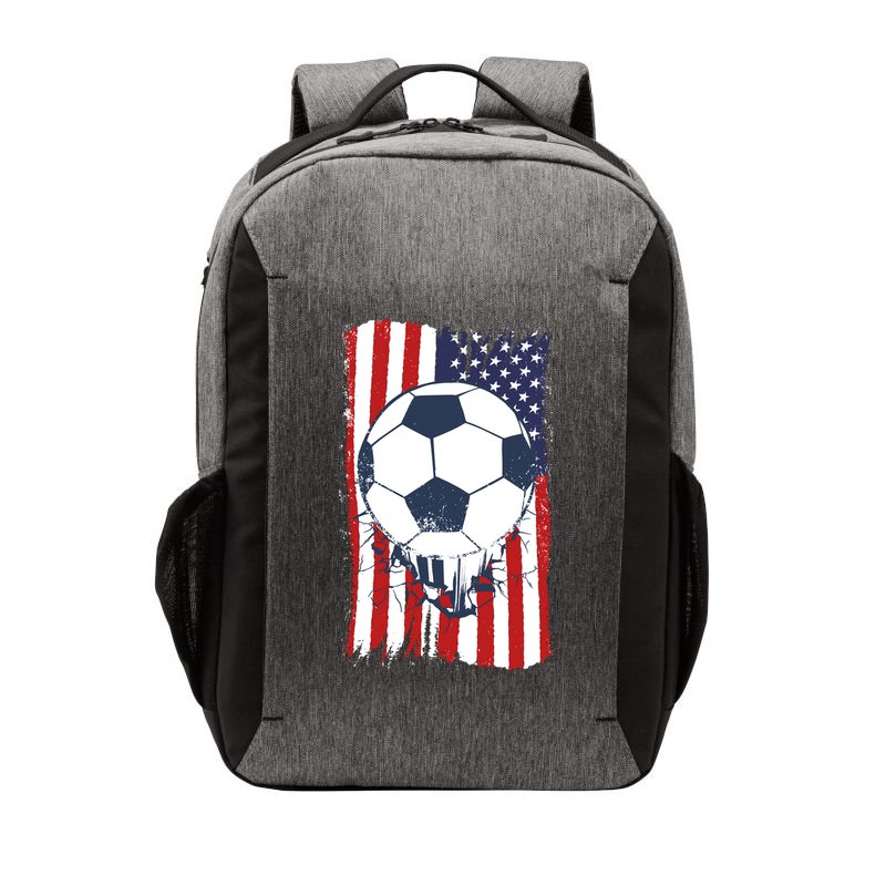 USA Flag Soccer Lover Vector Backpack