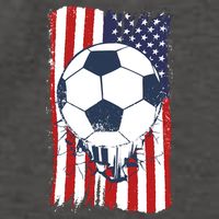 USA Flag Soccer Lover Vector Backpack
