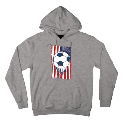 USA Flag Soccer Lover Hoodie