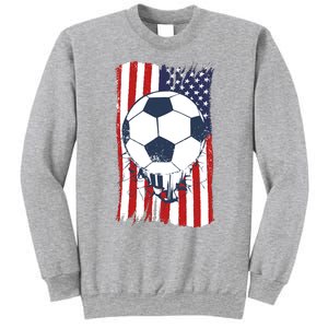 USA Flag Soccer Lover Sweatshirt