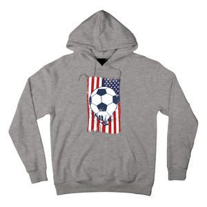 USA Flag Soccer Lover Tall Hoodie