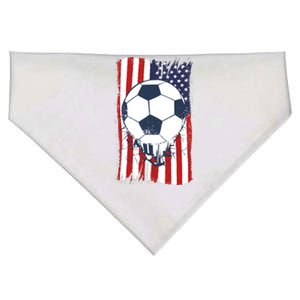 USA Flag Soccer Lover USA-Made Doggie Bandana