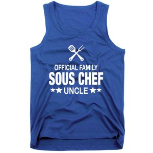 Uncle Family Sous Chef Funny Cooking Uncle Gift Tank Top