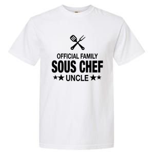 Uncle Family Sous Chef Funny Cooking Uncle Gift Garment-Dyed Heavyweight T-Shirt