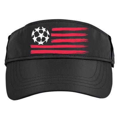 USA Flag Soccer Ball Cool Futbol Equipment Adult Drive Performance Visor