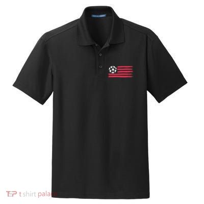 USA Flag Soccer Ball Cool Futbol Equipment Dry Zone Grid Polo