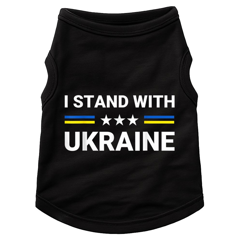 Ukrainian Flag Support Ukraine Freedom I Stand With Ukraine Meaningful Gift Doggie Tank