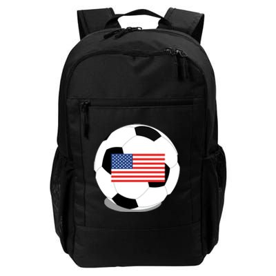 Usa Flag Soccer Fan Long Sleeve Daily Commute Backpack