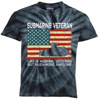 USA Flag Submarine Veteran For Men And Submarine For Men Kids Tie-Dye T-Shirt