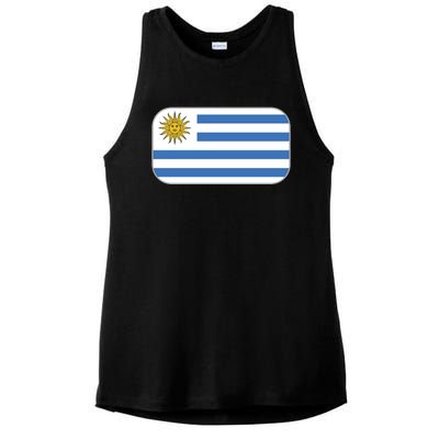 Uruguay Flag Soccer Team World Cup 2022 Ladies PosiCharge Tri-Blend Wicking Tank