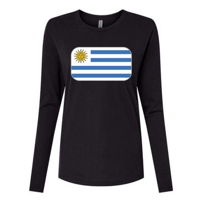 Uruguay Flag Soccer Team World Cup 2022 Womens Cotton Relaxed Long Sleeve T-Shirt